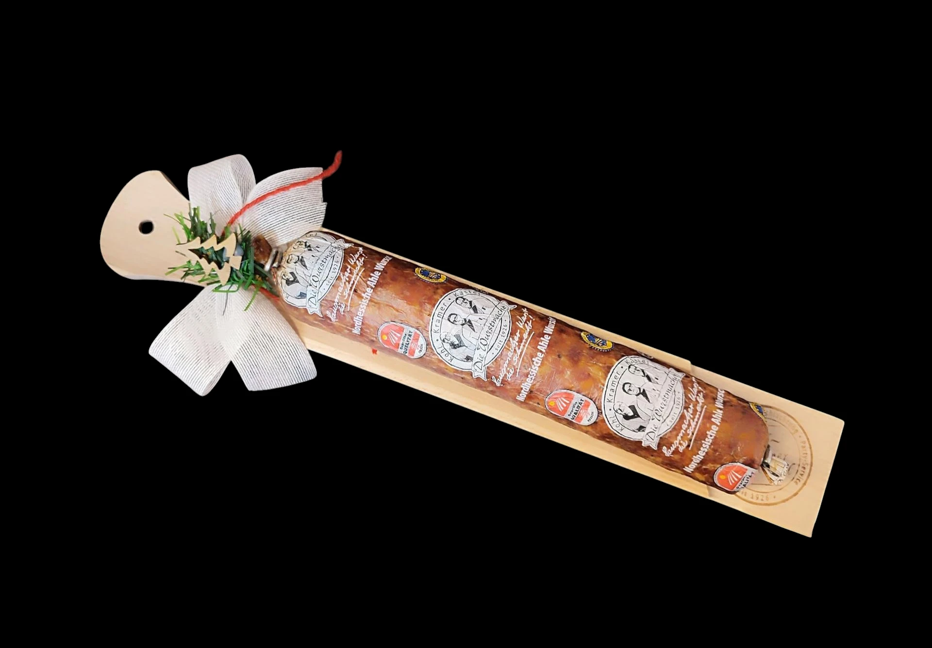 Geschenkestracke mit Ahle-Wurscht-Brettchen Geschenkestracke mit Ahle-Wurscht-Brettchen